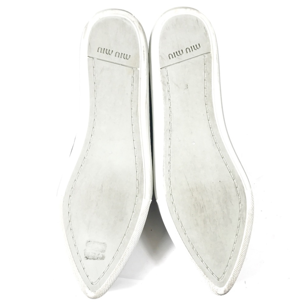 SOLD MIU MIU Metal Cap-Toe Platform Sneaker - Picture 6 of 6
